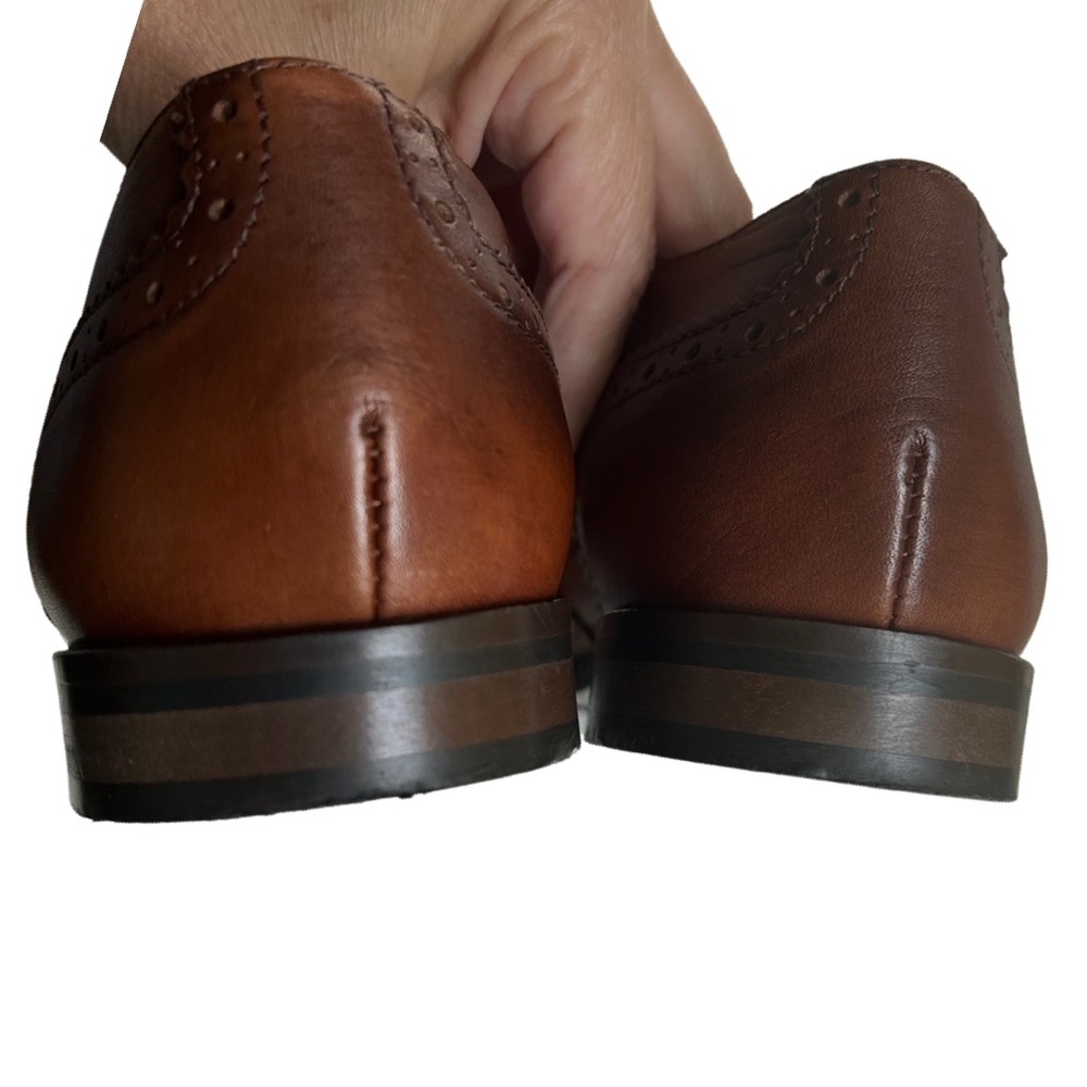 Massimo Matteo Leather Shoes. Wingtip, Made in Italy, size 11, EUC - Picture 10 of 12